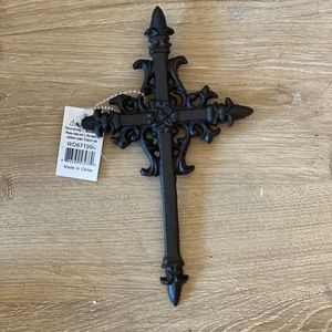 Dark Metal Cross Wall Decoration